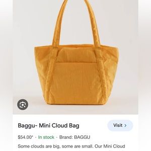 Baggu Apricot Orange Mini Cloud Bag